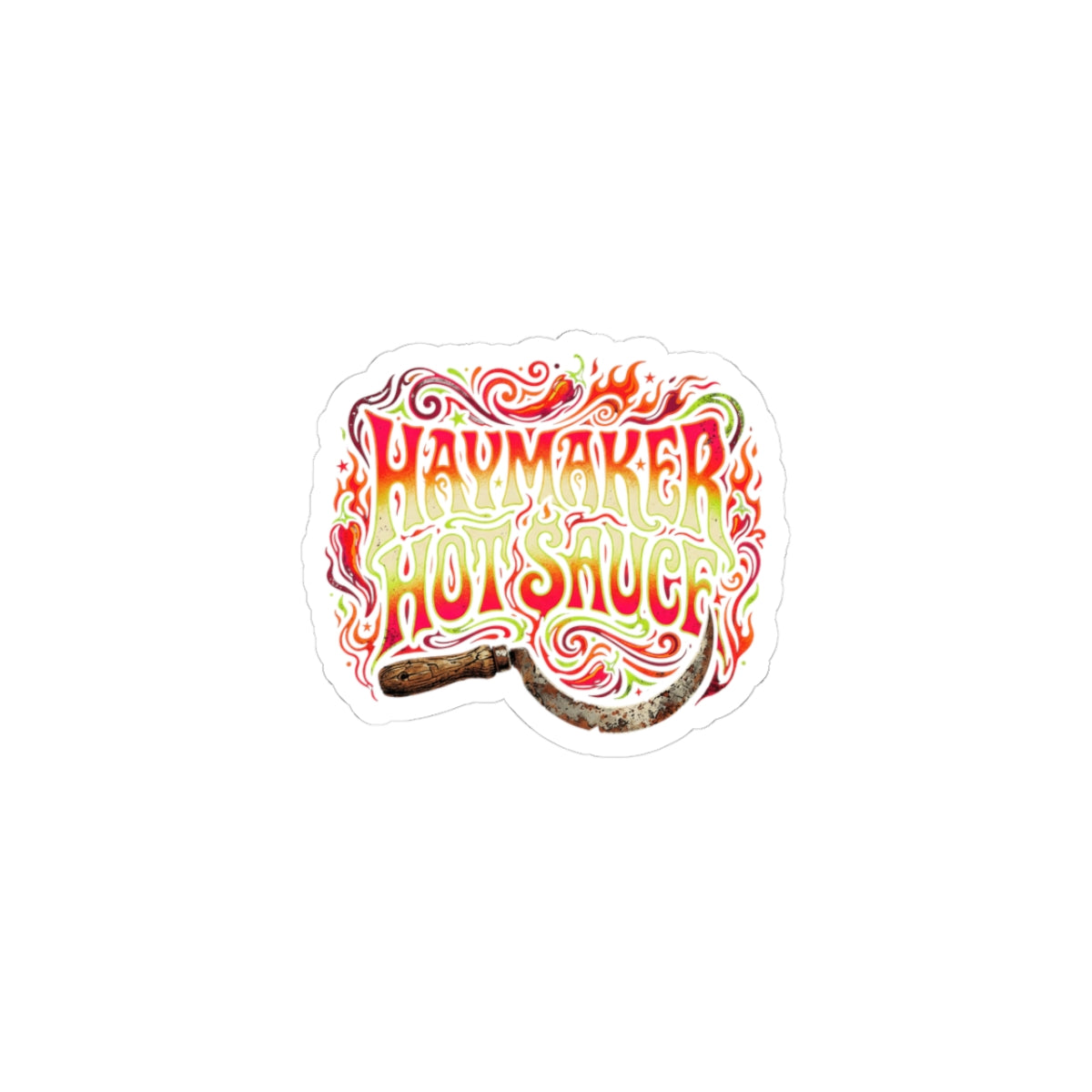 Hallucinated Heat Die Cut Stickers