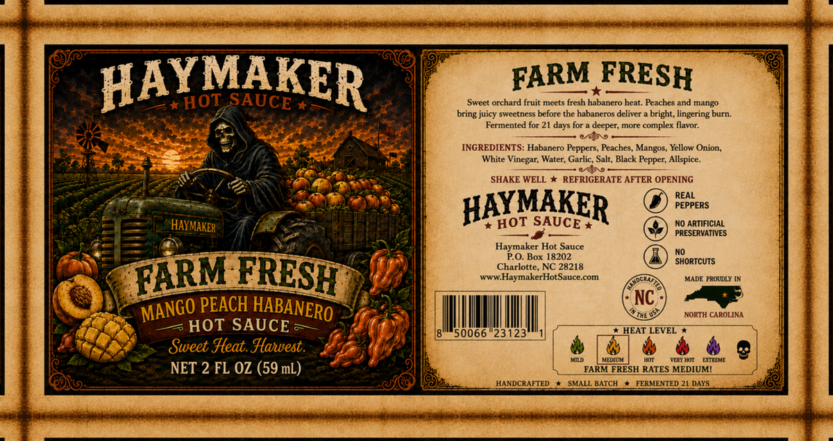 Haymaker Hot Sauce – 5-Sauce Sampler Pack - 2oz
