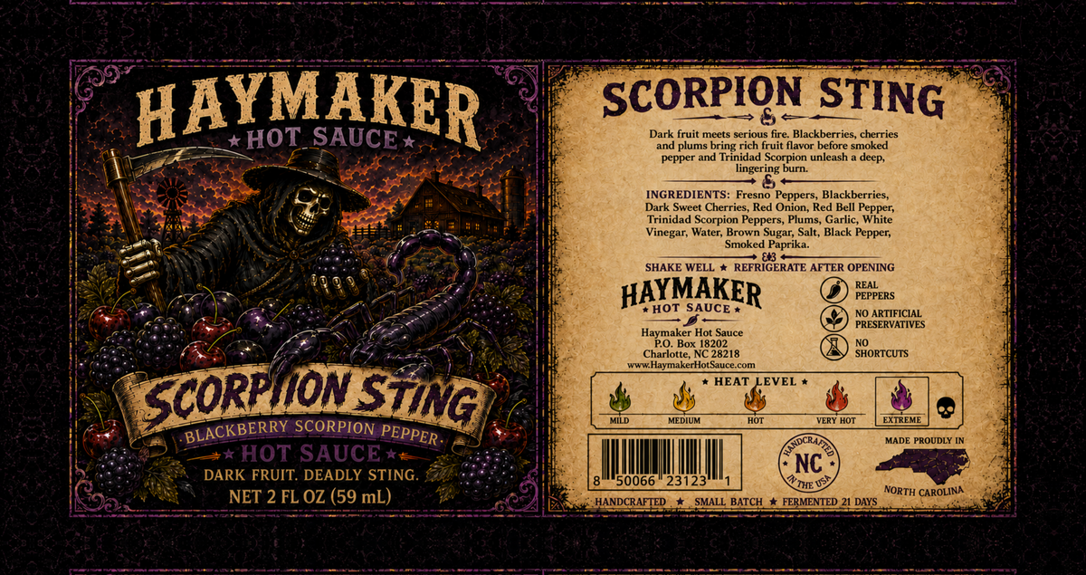 Haymaker Hot Sauce – 5-Sauce Sampler Pack - 2oz
